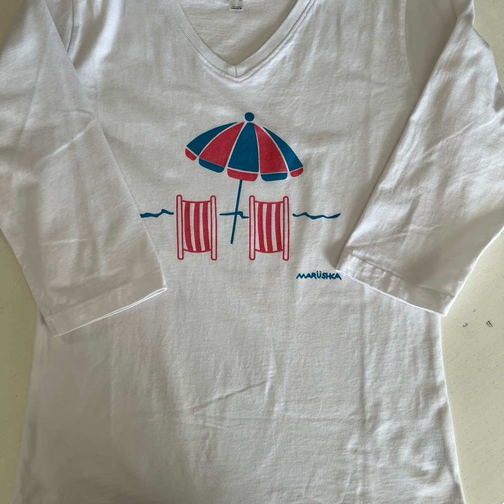 Marushka 3/4 sleeve 100% cotton shirt medium